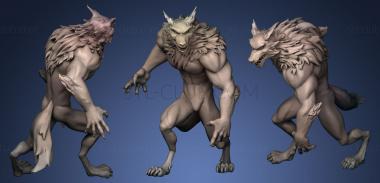 3D model Werewolf VR Sculpt (STL)